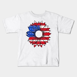 4th of July US Flag Independence Day Kids T-Shirt